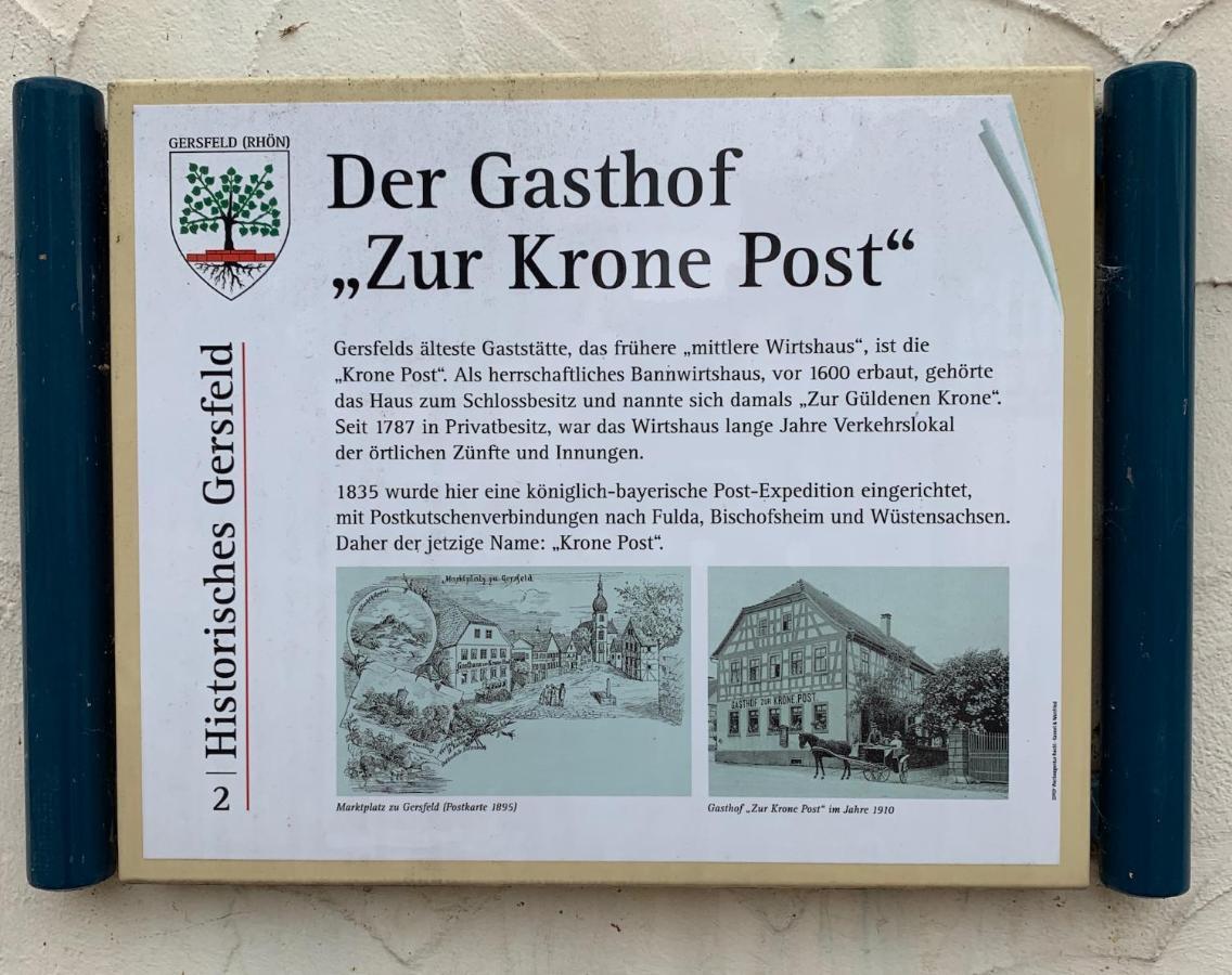 Hotel Krone Post Gersfeld Exterior foto